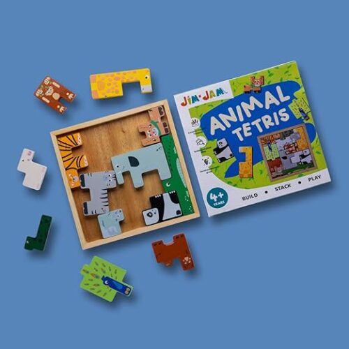 Wooden Tetris Puzzle | 13 Wooden Animals |