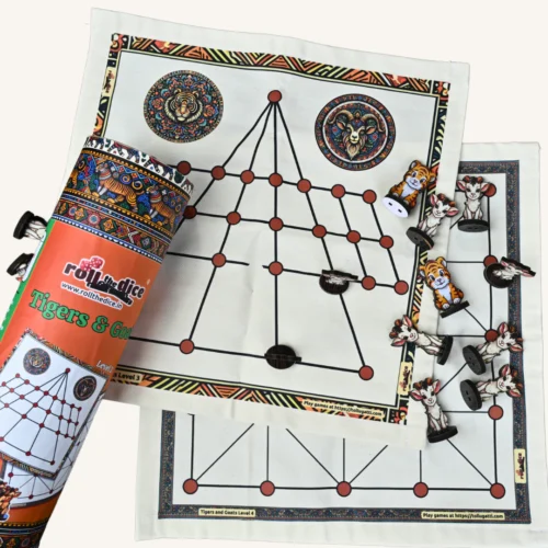 Aadu Huli Board Game | Traditional Indian Tigers and Goats Game