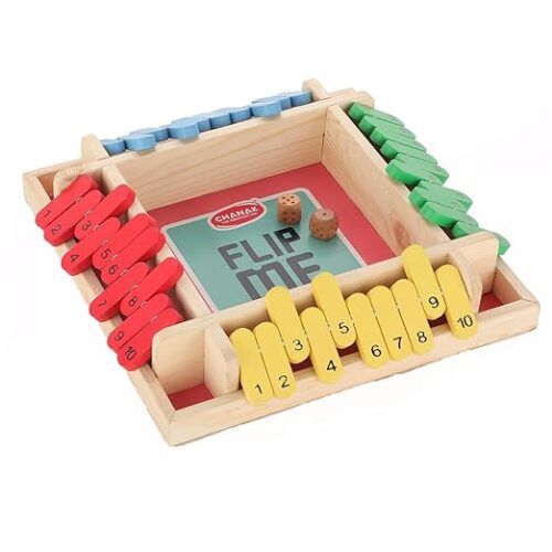Chanak Shut the Box | Wooden Math Learning & Family Dice Game